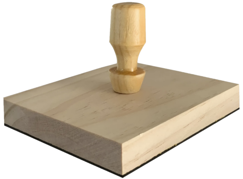 Sellos personalizados con base de madera - Medidas grandes